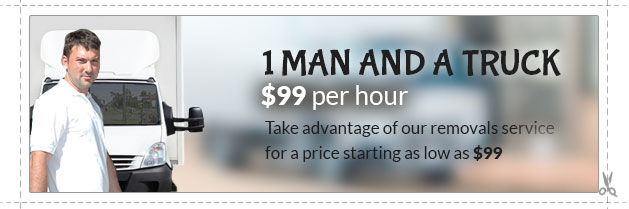 Hire a truck and 1 man for $99/hour